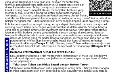 Warta Gereja Minggu, 05 Februari 2023